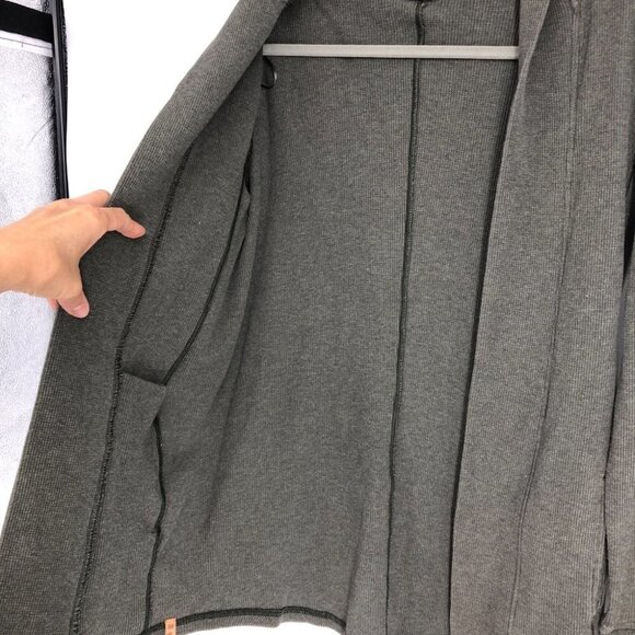 tentree Grey-Tinted Ivy Green TreeWaffle Knit Cardigan size XS - Picture 12 of 16